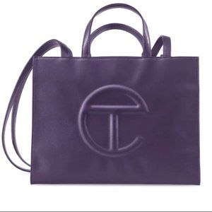 TELFAR Medium shopping tote in Eggplant NWOT